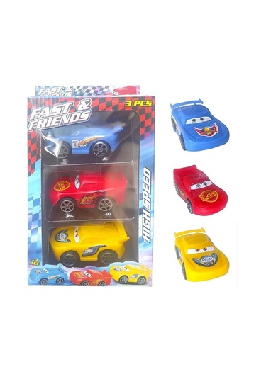 Rust-eze Çek-bırak Oyuncak Arabalar 3 Lü Set