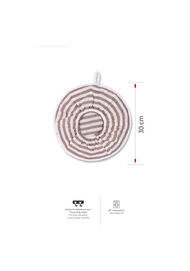 Şık Ve Pratik Demlematik: Pilav Demleme Örtüsü , Tencere Kapağı Bonesikahve Çizgili