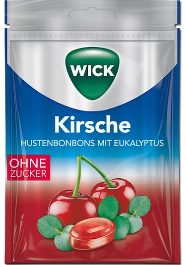 Wick Kirsche Hustenbonbons Mit Eukalyptus 72 g