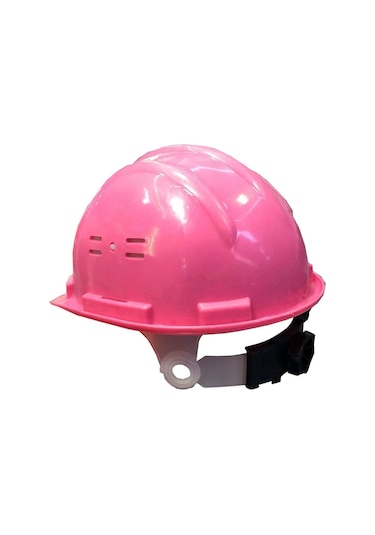 Pembe Baret Ayarlanabilir Başlıklı Mühendis Baret Kadınlara Özel