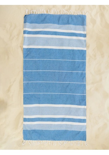 Gang Büyük Plaj Havlusu 90x180 Cm Pamuk Hint 391924863 MAvi