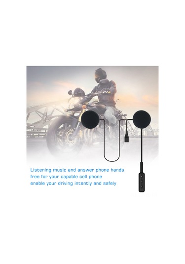 Gajeena H2663 Motosiklet Kaskı İçin Bluetooth Kulaklık - Gürültü Önleyici, Uzun Pil Ömrü, Hızlı Şarj