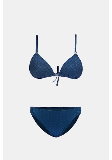 Olympos Petrol Mavisi Dolgusuz Toparlayıcı Bikini Takım Petrol Mavisi