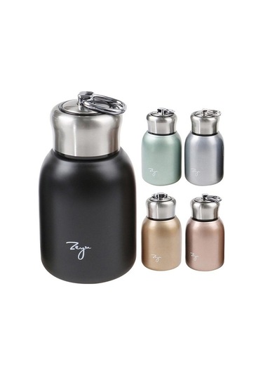 Pazly 300ml Gül Altın Mini Kahve Vakum Şişesi, Taşınabilir Termos Seyahat Su Şişesi Gül Altın