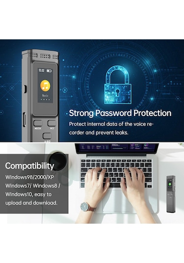 Xindoker K66 8gb Hafızalı Profesyonel Ses Kayıt Cihazı - 30 Saat Kayıt, Yüksek Kaliteli 1536kbps, Şarj Edilebilir Batarya Gümüş Xindoker K66 8gb Hafızalı Profesyonel Ses Kayıt Cihazı - 30 Saat Kayıt, Yüksek Kaliteli 1536kbps, Şarj Edilebilir Batarya Gümüş