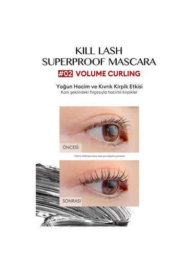 Clio Kill Lash Superproof Mascara 02 Volume Curling