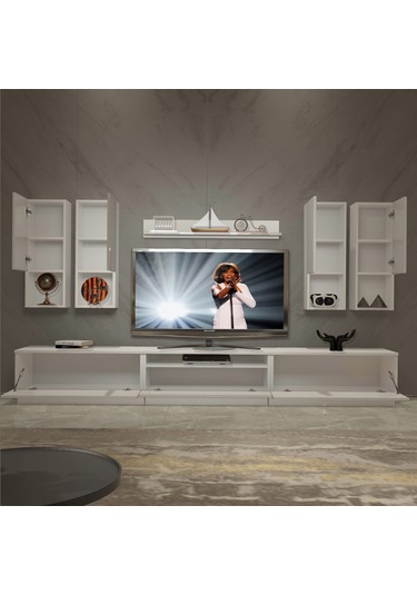 Decoraktiv Trendstyle 8da Mdf Tv Ünitesi Tv Sehpası Beyaz