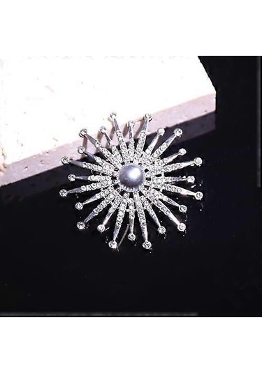 Kadınlar İçin Çiçek Broş İğneleri Altın Broş Yapay Elmas Broş Broş Kadınlar İçin Büyük Çiçek Broş İğneleri Kadınlar İçin Büyük Broş Düğün Ziyafet Yıldönümü Çok Renkli