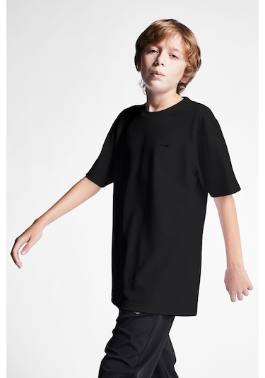 Lescon Çocuk Kısa Kollu T-Shirt 24S-3298-24B Siyah