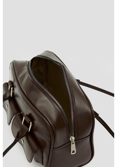 Rhan Retro Baget Çantası Kahve Kahve