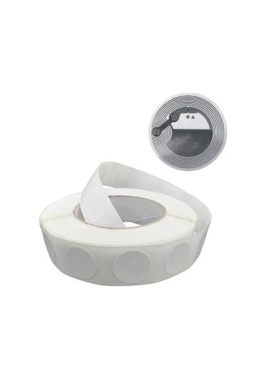 Koodmax - 50 Adet - Ntag213 13.56 Mhz Rfid 144 Byte Nfc Etiket Beyaz - Programlanabilir - Iso14443a