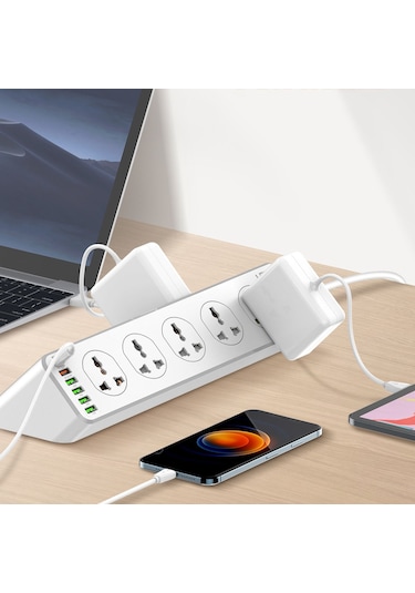 Ldnıo Sc10610 30w 10+6 Bağlantı Noktalı Çok Fonksiyonlu Seyahat Ev Ofis Hızlı Şarj Soketi, Spec: Ab Fiş