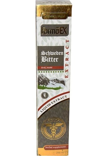 Farmaex İsveç İksiri Şurubu Bitkisel Ekstrakt Alkolsüz 250  ML