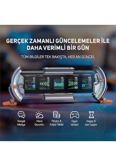 Divoom Ditoo Pro Yeşil Bluetooth Hoparlör + Times Gate Dijital Led Ekran