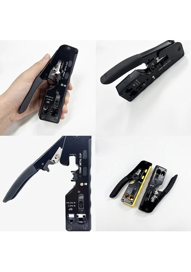 Besthome1 Dream011 Sarı Rj45 Sıkma Alet Seti 6p 8p Ethernet Sıkacağı Cat7 Cat6 Cat5 Karbon Çelik Kurulum