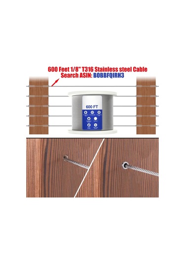 T316 Paslanmaz Çelik Koruyucu Kovanlar Kablo Korkuluk Donanım Takımı