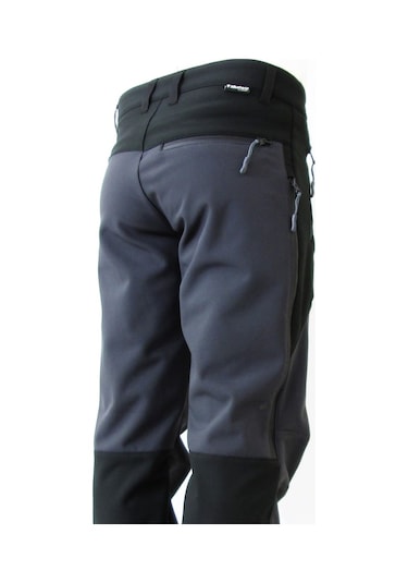 Mudwill Erkek Kışlık Softshell Pantolon Gri - Siyah