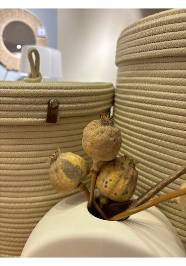 Victor Çok Amaçlı Düzenleyici Kapaklı Sepet,kapaklı Saksılık, Kapaklı Organizer 36x40 - Büyük Boy Krem