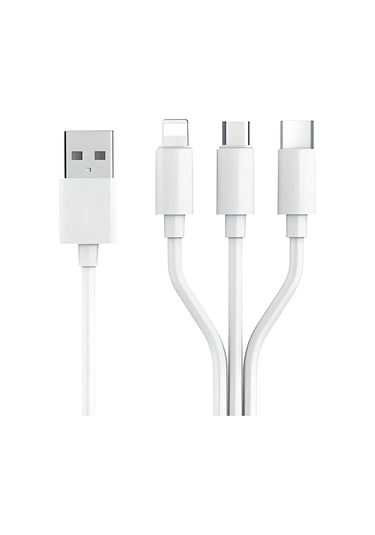 Paleon 3in1 Usb Kablo Micro Usb Type-c Lightning Hızlı Şarj Usb