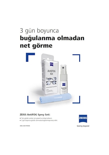 Zeıss Antifog Buğu Önleyici Sprey Seti