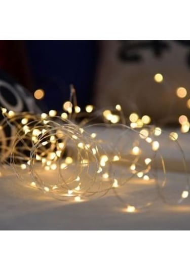 1/2|3|5|10| Metre Peri Led İnce Tel Pilli Dekoratif Led Işık Süs