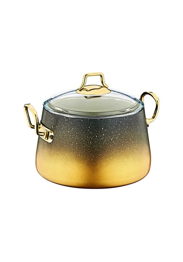 Oms 3042 Keops 9 Parça Granit Tencere Seti Gold