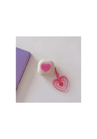 Samsung Galaxy Buds 2 - Buds Pro - Buds 2 Pro Uyumlu Kalpli Kılıf Pembe