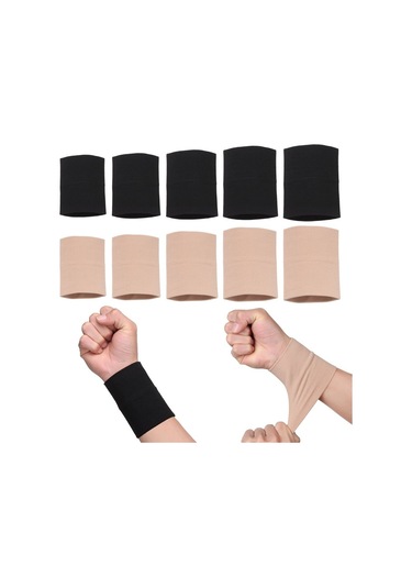 Xxl-1pc Sıkıştırma Bilek Kol Elastik Bilek Brace Bilek Erkekler Ve Kadınlar İçin Destekler Tenis Tendonit Karpal Tünel-siyah Siyah