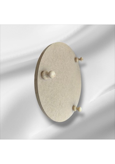 Ahşap-ham Mdf- Ayaklı Yuvarlak Sunumluk-büyük Kahvaltı Sunumluk