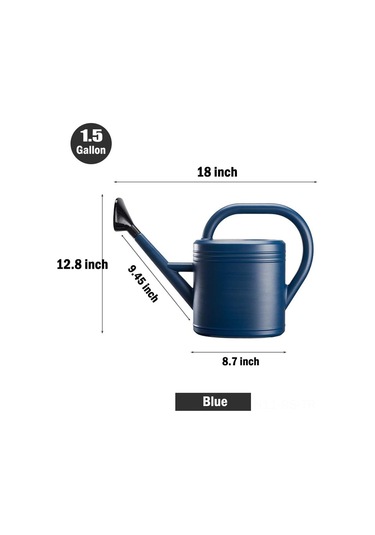 Reedark 5l Mavi Plastik Bahçe Sulama Kuşağı - Dayanıklı, Şişme Dirençli, Ayrılamabilir Uçlu, Ergonomik Tutamalı Bahçe Ekipmanı