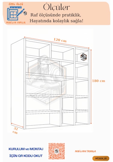 Tamamı Mdf Çok Amaçlı 4 Kapaklı Açık Raflı Kiler Dolabı Mutfak