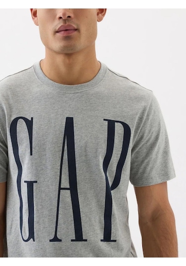 Everyday Soft Gap Logo T-shirt Gri-6059 Gri