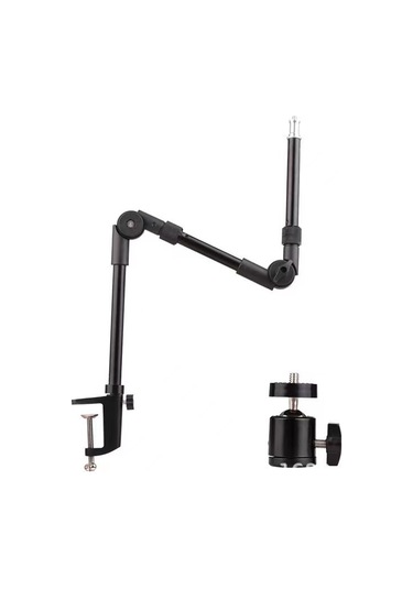 Skycity 360 Ayarlanabilir Masaüstü Tutucu - Led Halka Işık, Webcam Ve Akıllı Telefonlar İçin Esnek Metal Stand