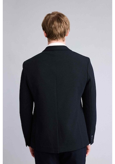 Defacto Modern Fıt Penye Blazer Ceket F2347ax26spnv64 Lacivert-nv64