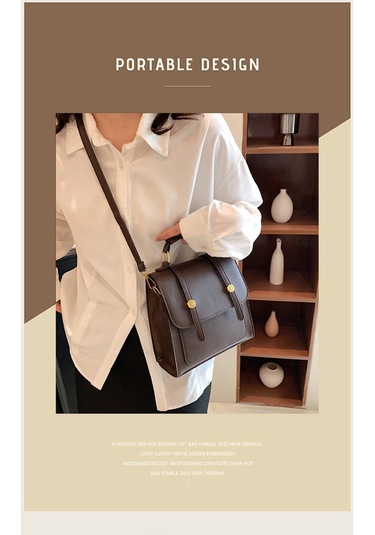 Retro Kadın Üç Taşımalı Sırt Çantası-kahverengi001 Kahve - Taba