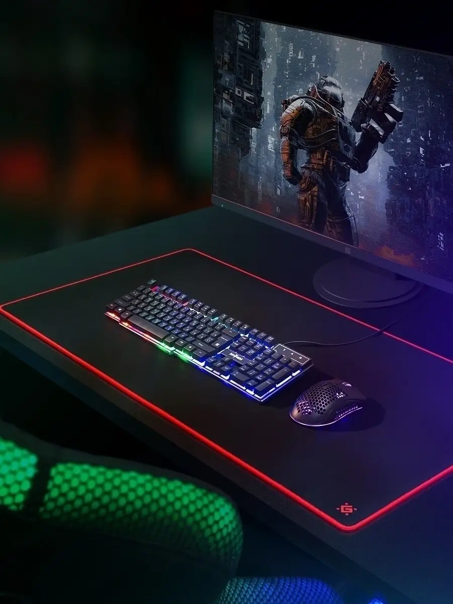 Defender Fare Pedi Oyun Matı, Büyük Boyut, 90x45 Cm, Siyah Xxxl 31214592