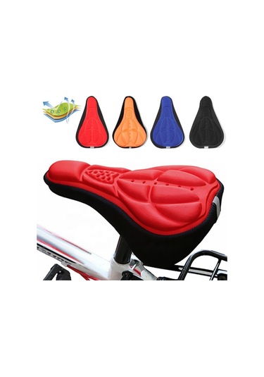 Siyah Spor Malzemeleri Sele Kılıfı Yumuşak Yastık Bisiklet Koltuğu Kapağı Bisiklet Jel Pedi Bisiklet 3d Yastık Siyah