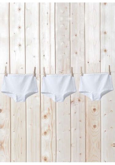 Blackspade 1295 Kız Çocuk 3'Lü Paket %95 Pamuklu Yarım Boxer
