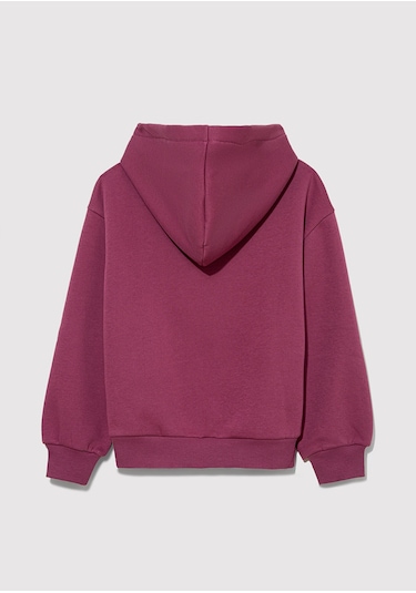 Mavi - Mavi Logo Baskılı Kapüşonlu Mor Sweatshirt 7610035-70651 Mor