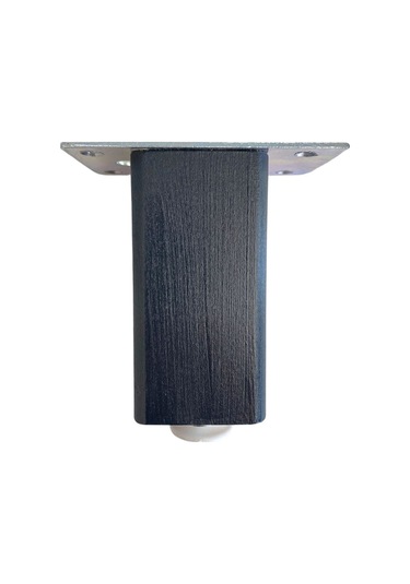 Kale 18cm Ayarlı Ahşap Ayak Mobilya Masa Ve Dolap Ayağı 18cm Antrasit Kayın/gürgen Ağacı