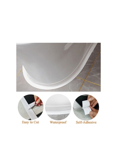 Besthome1 Su Geçirmez Banyo Bandı 3'lü Set, 3.7cmx3.2m, Kalıntı Önleyici Diğer