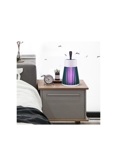 Monyee Gri Usb Şarjlı 2000mah Elektrikli Atıcı, 368nm Led-uv Işıkli Ev Ve Dış Mekan Kovucu, Bg-002 Modeli Gri