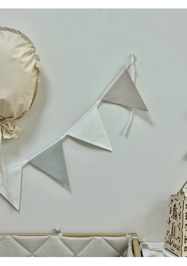 Mamibro Kumaş Bayraklı Işık Zinciri 166725422 Çok Renkli