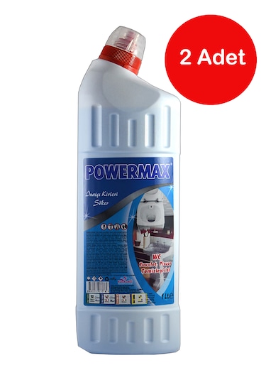 2 Adet Powermax Wc Tuvalet Pisuvar Temizleyici 1 Lt - Pwrmx022
