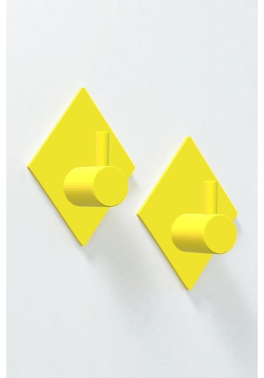 2'li Askılık Havlu Askısı, Bornoz Askısı, Kapı Arkası, Duvara Monte, Dayanıklı Malzeme, Turuncu 93 Turuncu