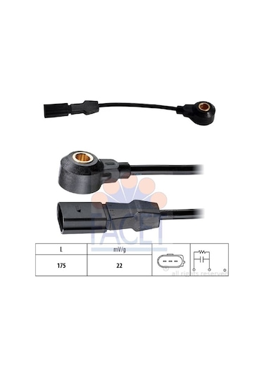 25 Facet 93044 - Motor Vuruntu Sensörü Akl 1.6 Octavıa Golf Bora