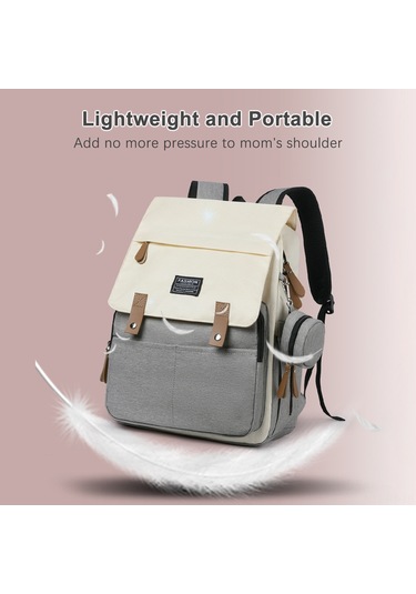 Reedark Erkek-kadın Kullanıma Uygun Isı Yalıtımlı Çanta, Bebek Sirt Çantası, Su Geçirmez Nilon, Arabaya Takılabilir, Sıcaklık Tutucu Poşetli Siyah Gri - Siyah