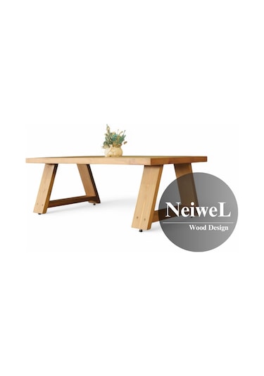 Neiwel Didim Doğal Ahşap Sehpa-70-160 Açık Ceviz