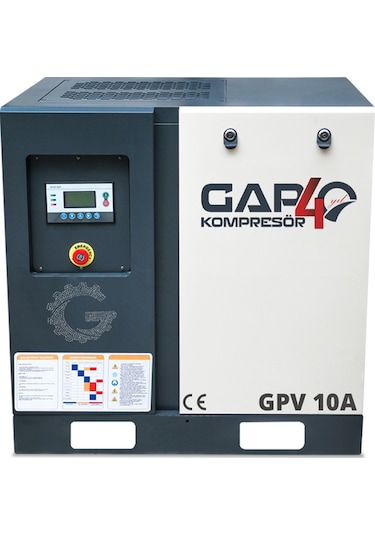 Gap Kompresör Vidalı Hava Kompresörü 10 HP Tek Makine GPV10a