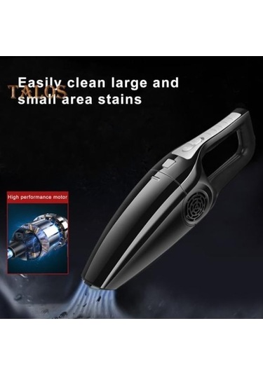 Maoyaya Akülü El Süpürgesi 12000pa Güçlü Emiş, Şarj Edilebilir Taşınabilir Araba Süpürgesi Siyah & Beyaz